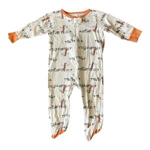 #156, Gerber Orange and White Kids One Piece, size 6-9 mo
